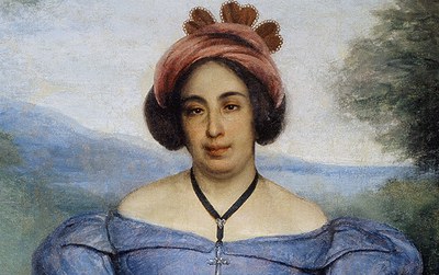 Portrait of the singer Rosa Mariani