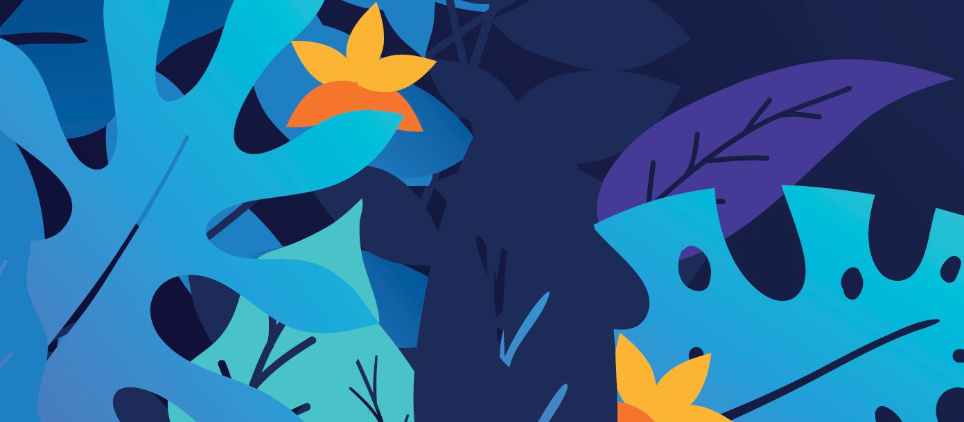 foglie e stelle come fiori