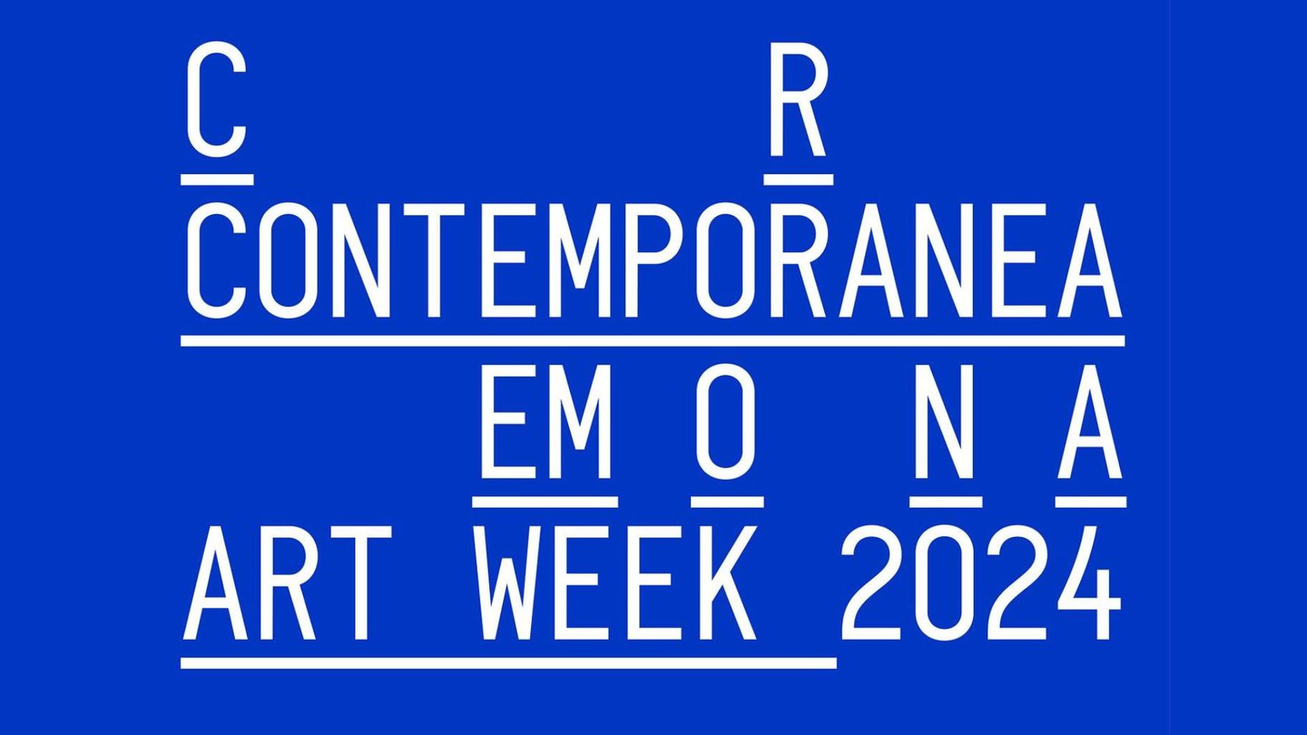 Immagine che riporta la scritta "Cremona Contemporanea Art Week 2024, 18.05 26.05"