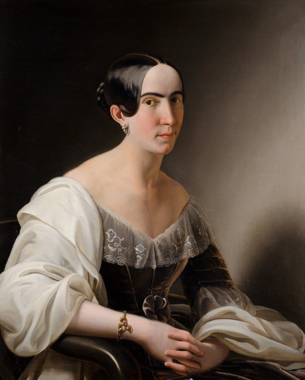 Ritratto della marchesa Rosalia Cavalcabò di Enrico Scuri