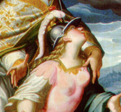 Cremona guerriera presentata alla Madonna dai patroni